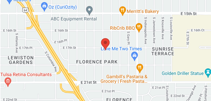 map of 1707 S Florence Avenue